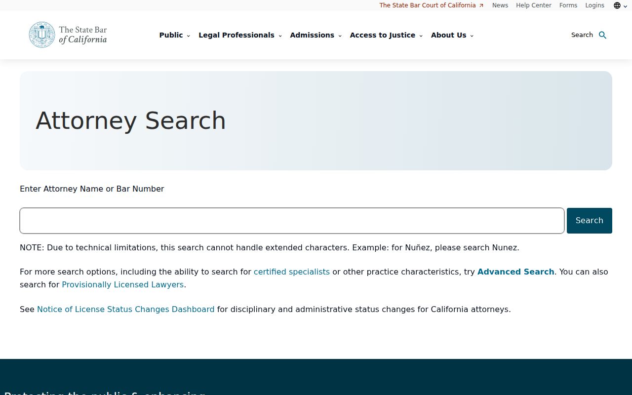 Fairfield resident lookup California attorney license search