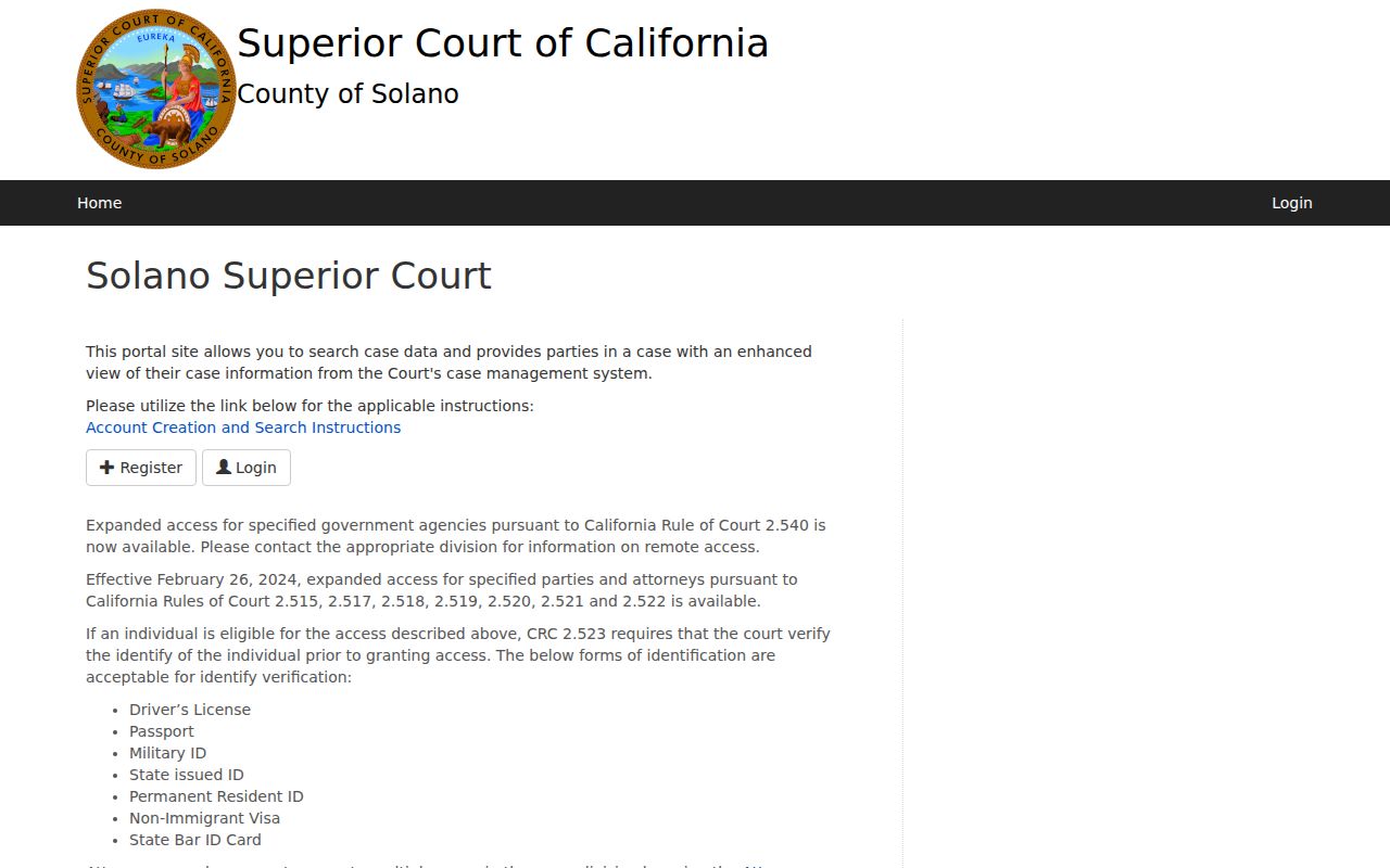 Fairfield resident lookup Solano Superior Court search