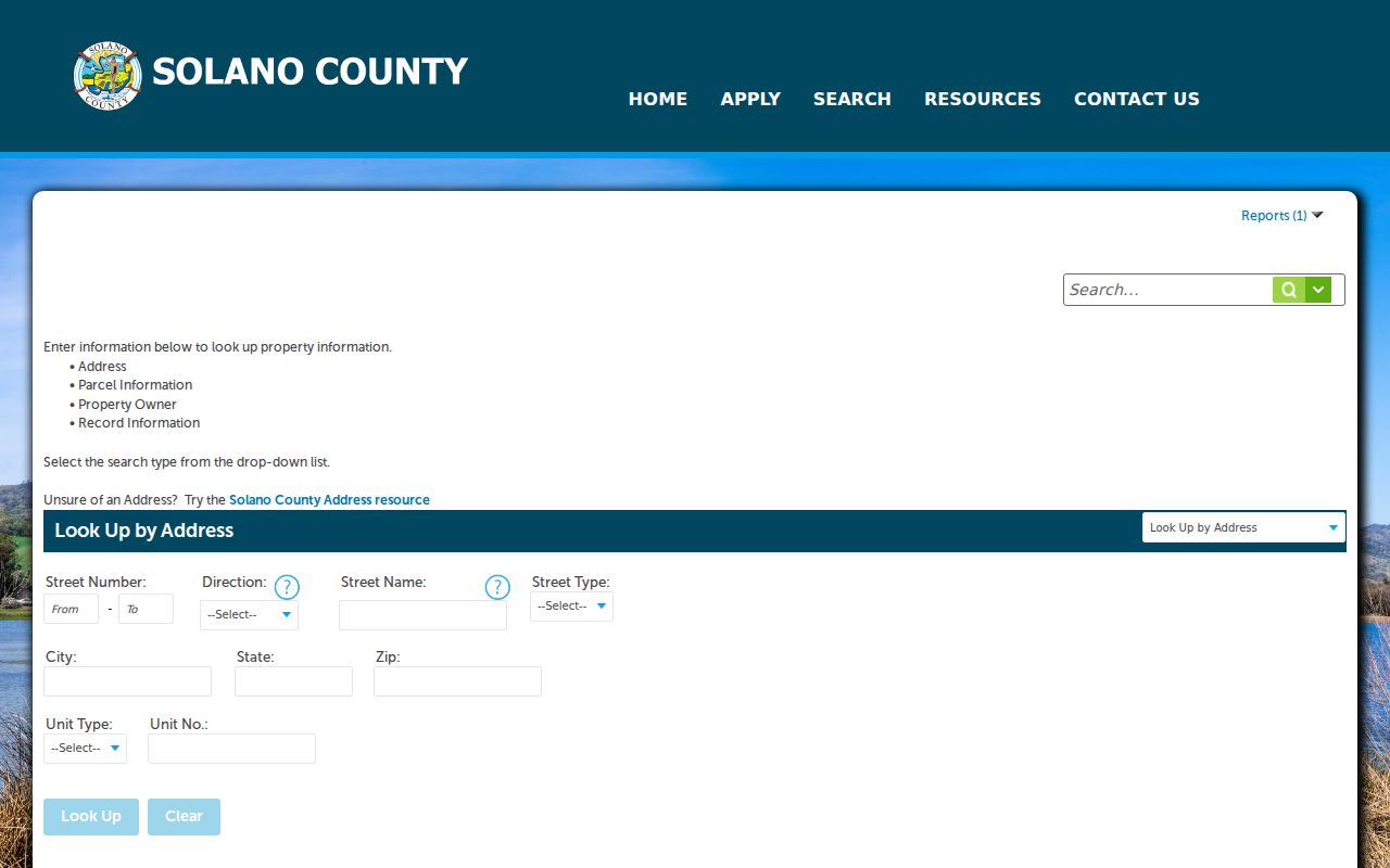 Fairfield street directory Solano address and parcel lookup